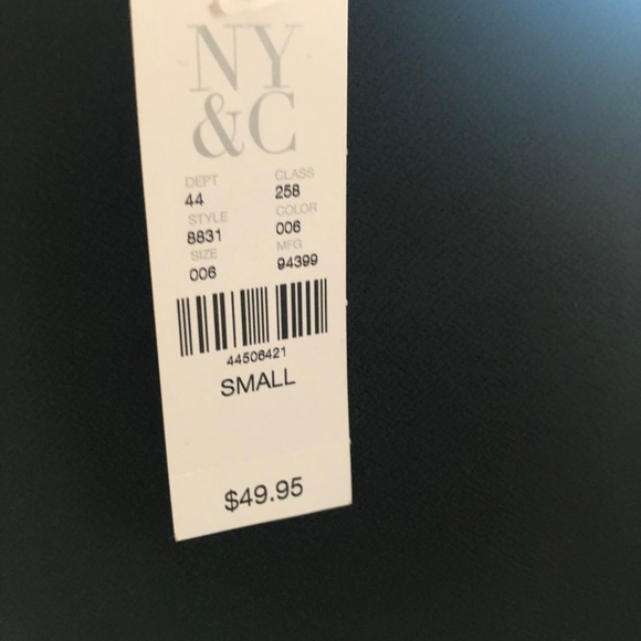 NWT NY&C Embellished Neck Top - Picture 3 of 4